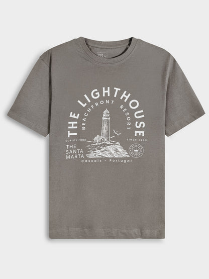 Mens Printed Olive T-Shirt