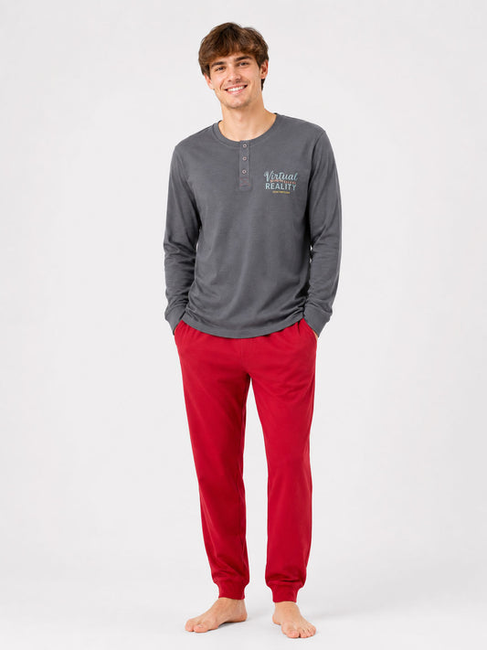 Mens Winter Pyjama Set