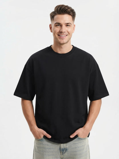 Mens Oversize Fit Black T-Shirt