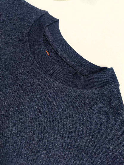 Mens Oversize Fit Navy Melange T-Shirt