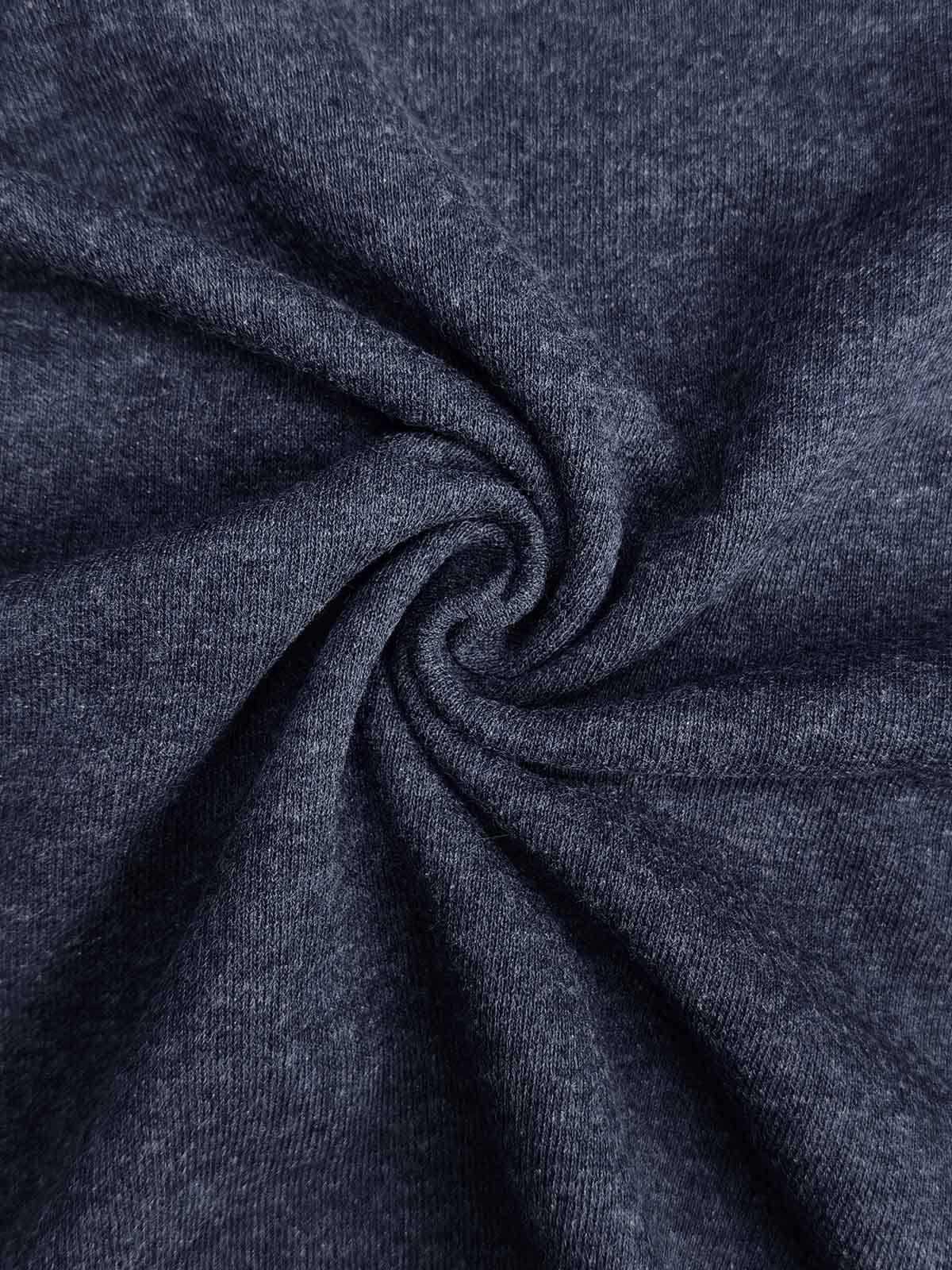 Mens Oversize Fit Navy Melange T-Shirt