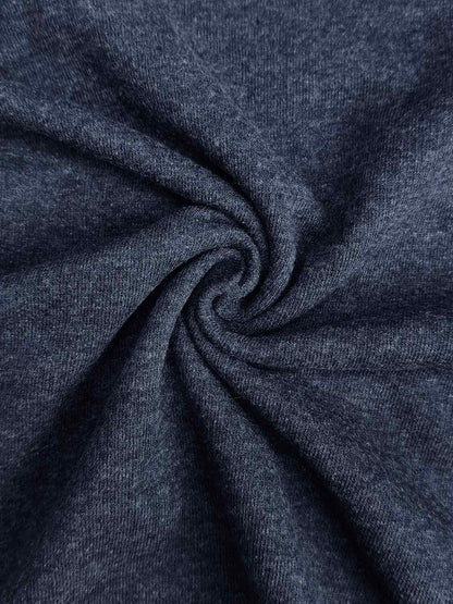 Mens Oversize Fit Navy Melange T-Shirt