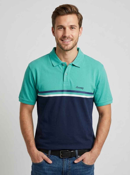 Mens Striped Polo T-Shirt