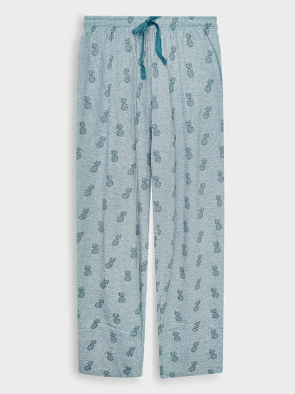Mens Full Pant Set Pyjama Teal