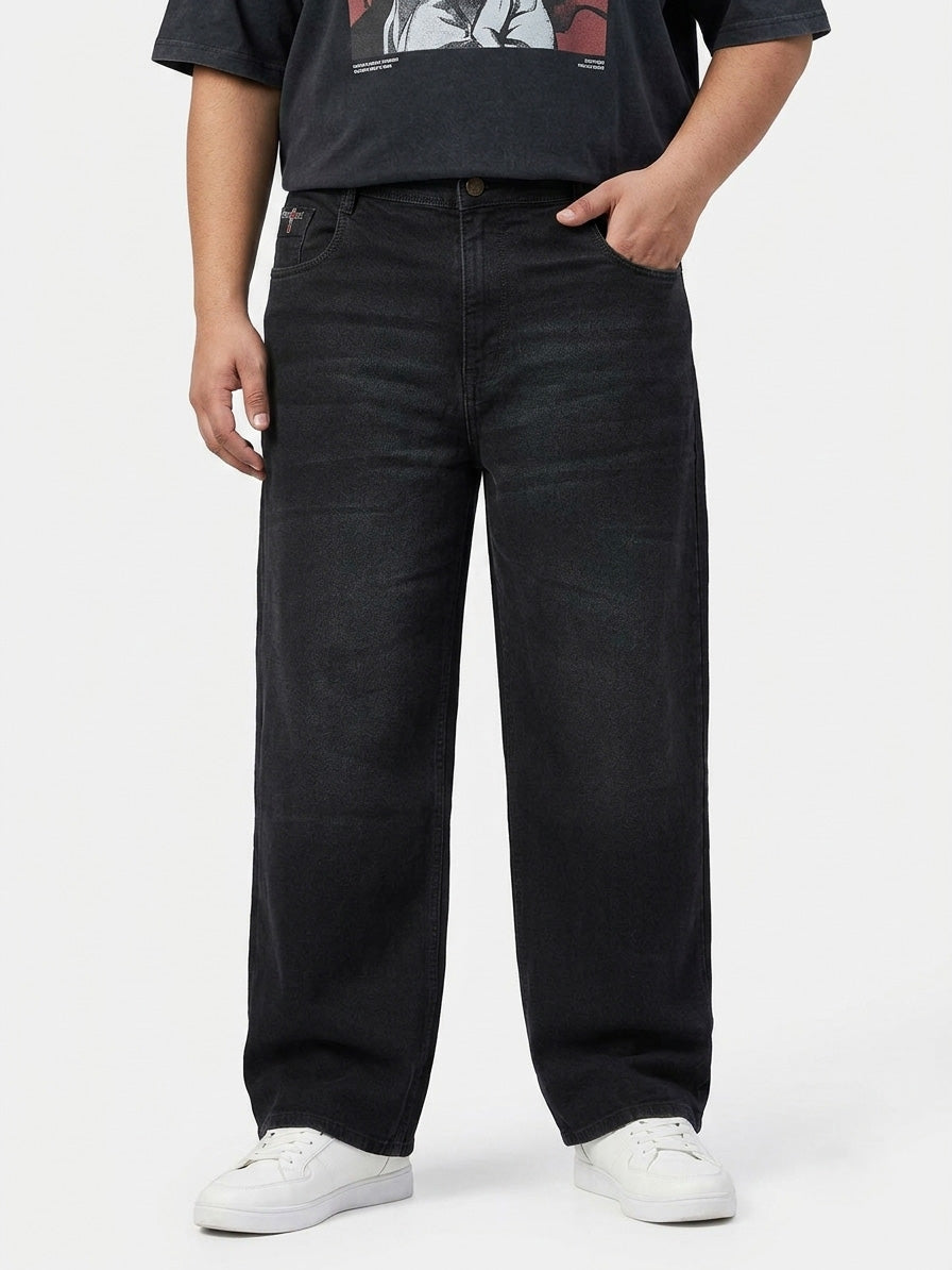 Mens Oversized Black Jeans