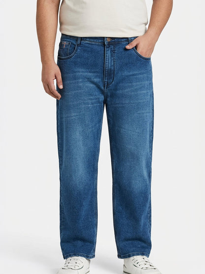 Mens Oversized Light Denim Jeans