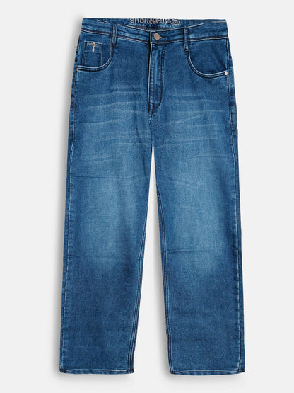 Mens Oversized Navy Jeans
