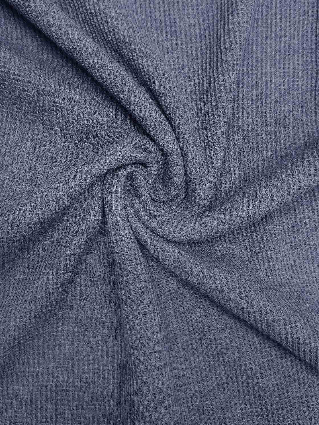 Mens Waffle Navy Pyjama Set