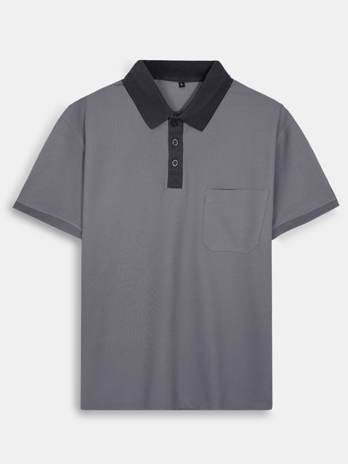 Mens Polyester Polo Grey