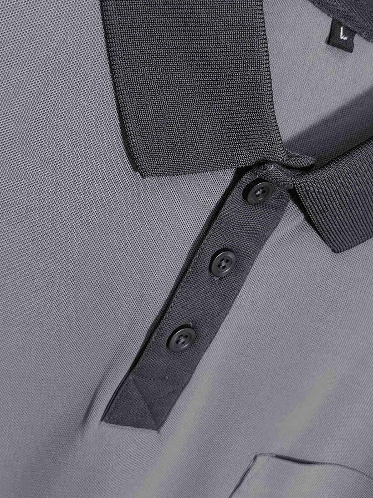 Mens Polyester Polo Grey