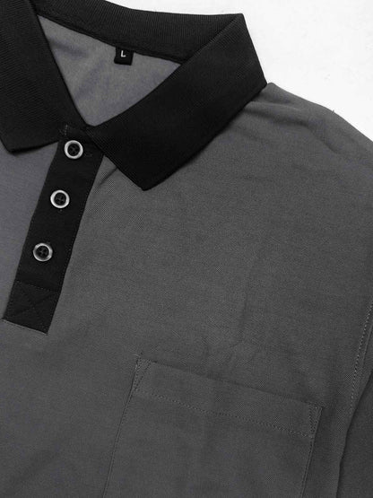Mens Polyester Polo Grey