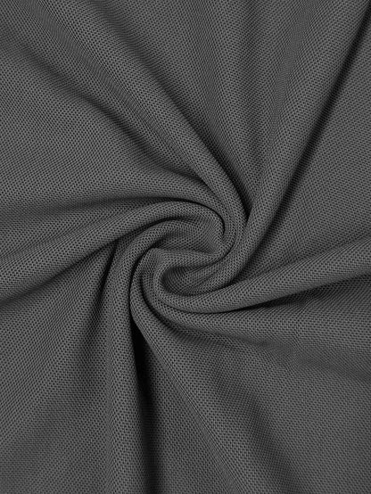 Mens Polyester Polo Dark Grey
