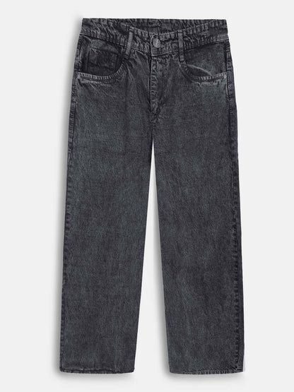 Mens Charcoal Baggy Jeans