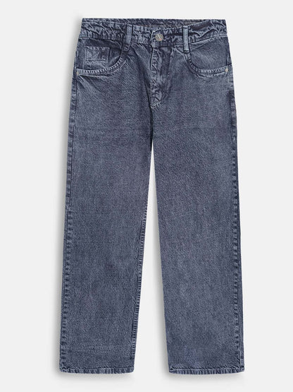 Mens Mid Grey Baggy Jeans