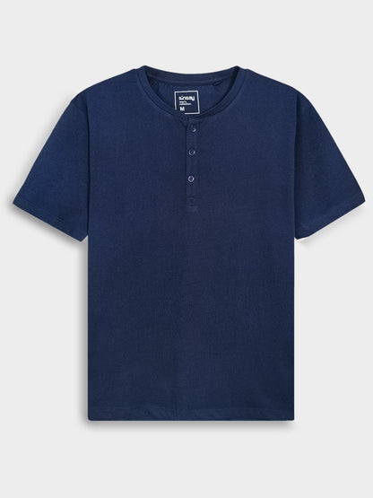 Mens Navy Pyjama Set