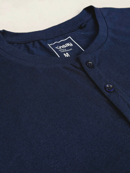Mens Navy Pyjama Set