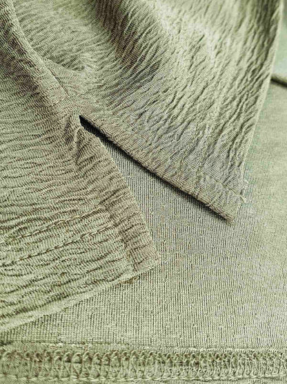 Mens Half Zipper Polyester Olive Polo