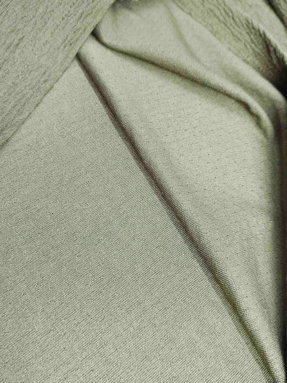 Mens Half Zipper Polyester Olive Polo