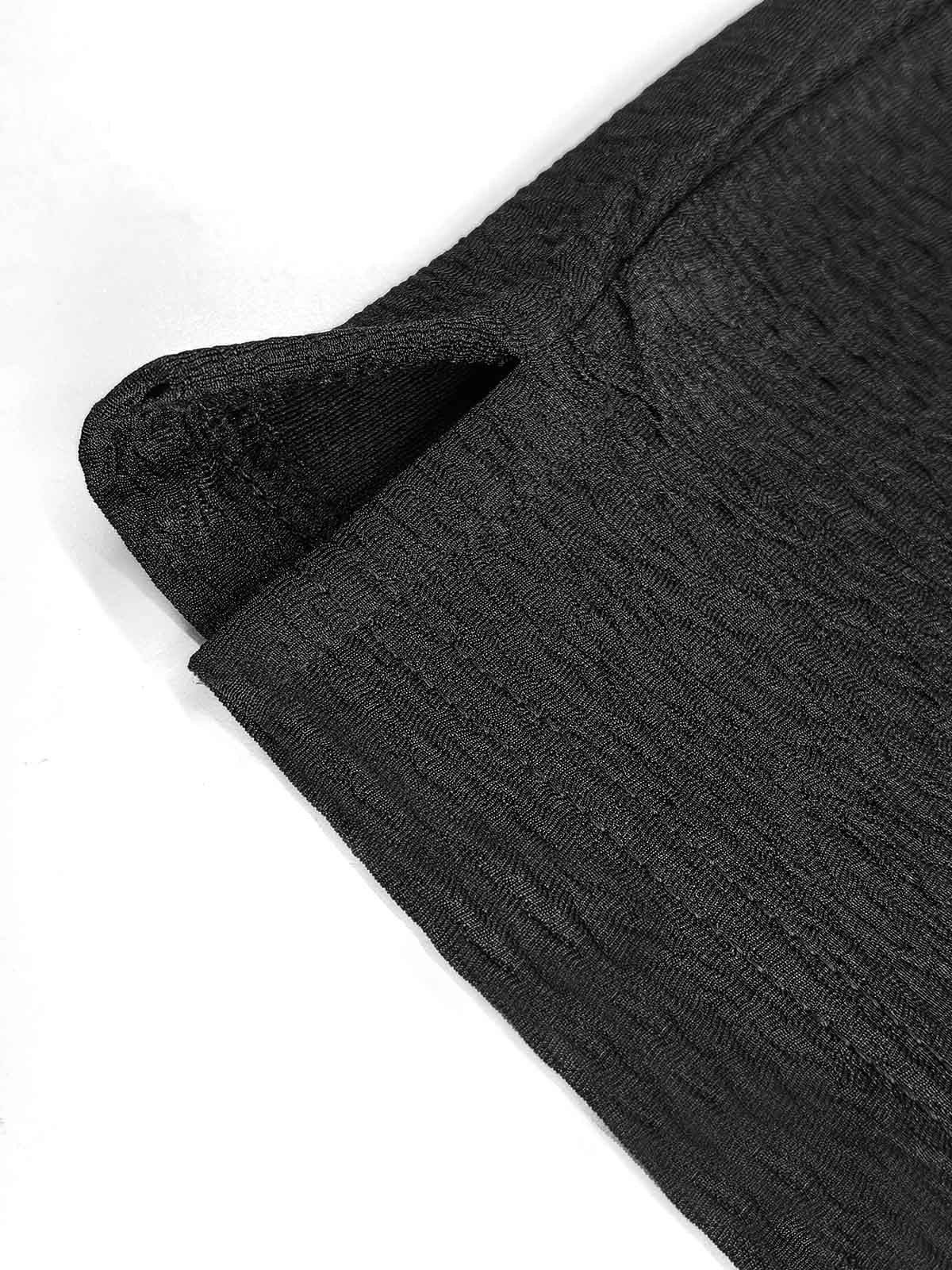 Mens Half Zipper Polyester Black Polo