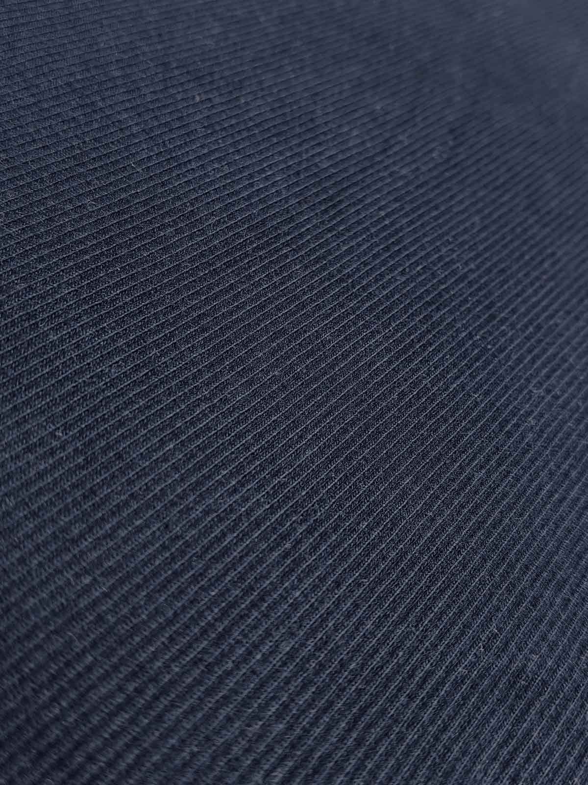 Mens Ribbed Crew Neck Navy Pullover