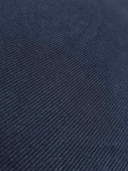 Mens Ribbed Crew Neck Navy Pullover