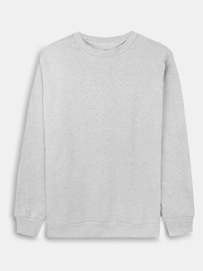 Mens Ribbed Crew Neck Melange Pullover