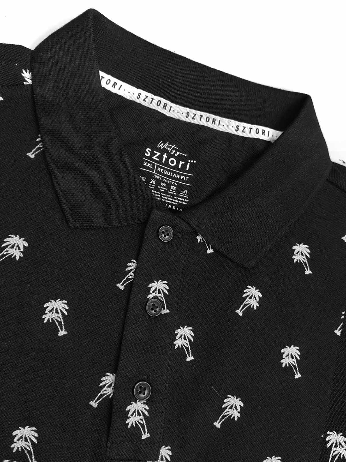 Mens Black Plus Size Polos
