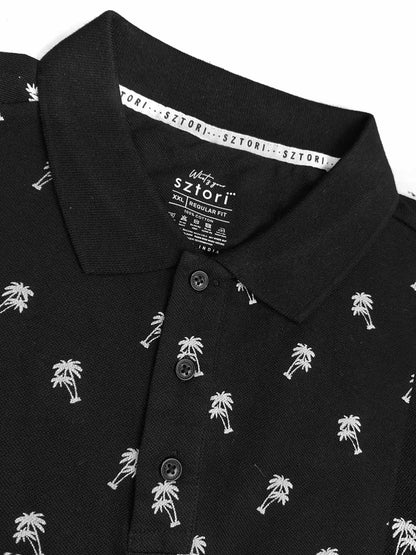 Mens Black Plus Size Polos
