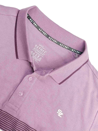 Mens Striped Plus Size Polos
