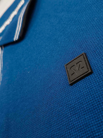 Mens Blue Plus Size Polos