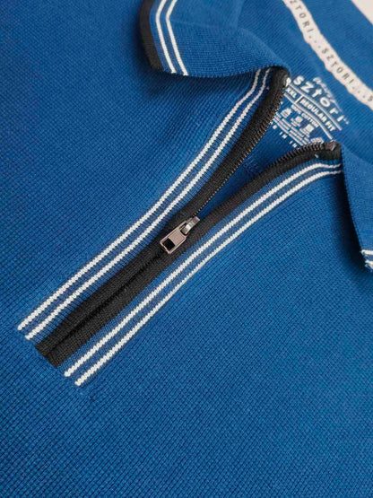 Mens Blue Plus Size Polos