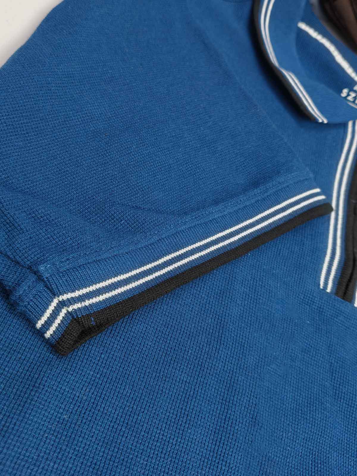 Mens Blue Plus Size Polos