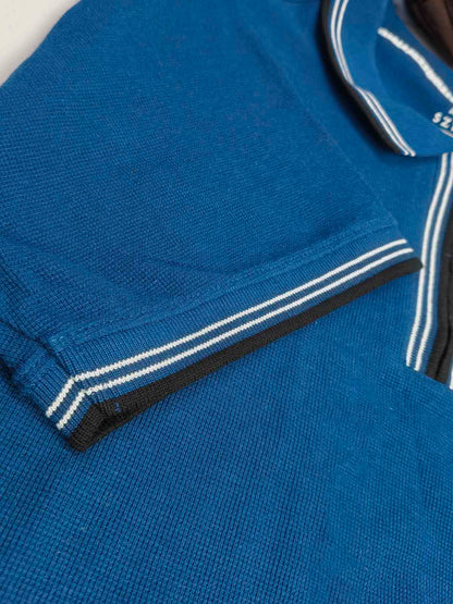 Mens Blue Plus Size Polos