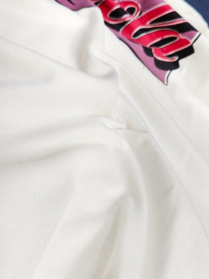 Mens Printed White T-Shirt