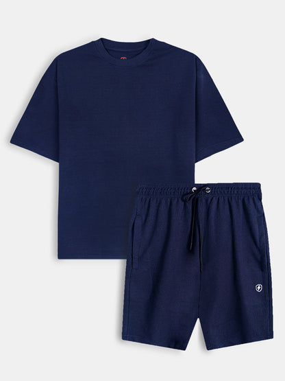 Mens Oversize Fit Navy Co-Ord Set