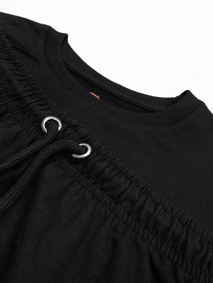 Mens Oversize Fit Black Co-Ord Set