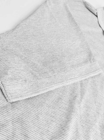 Mens Pinstripe Oversize Polo