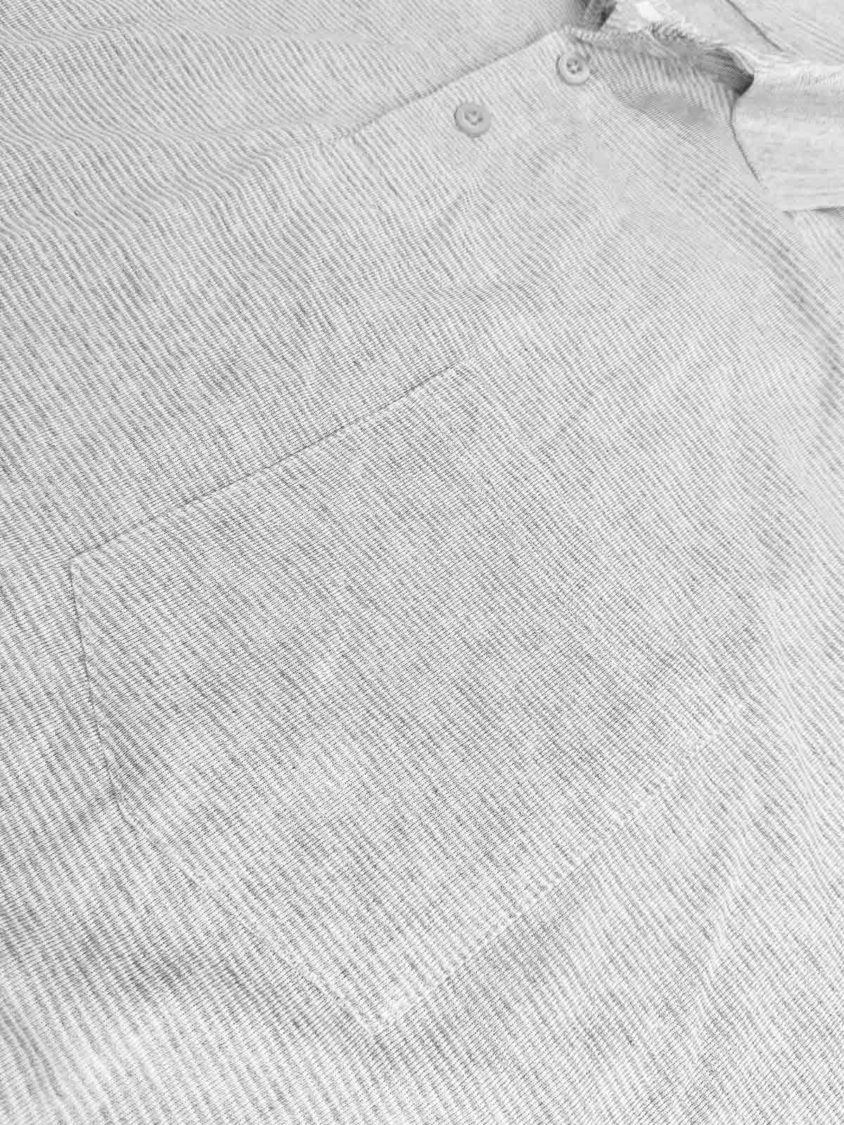 Mens Pinstripe Oversize Polo