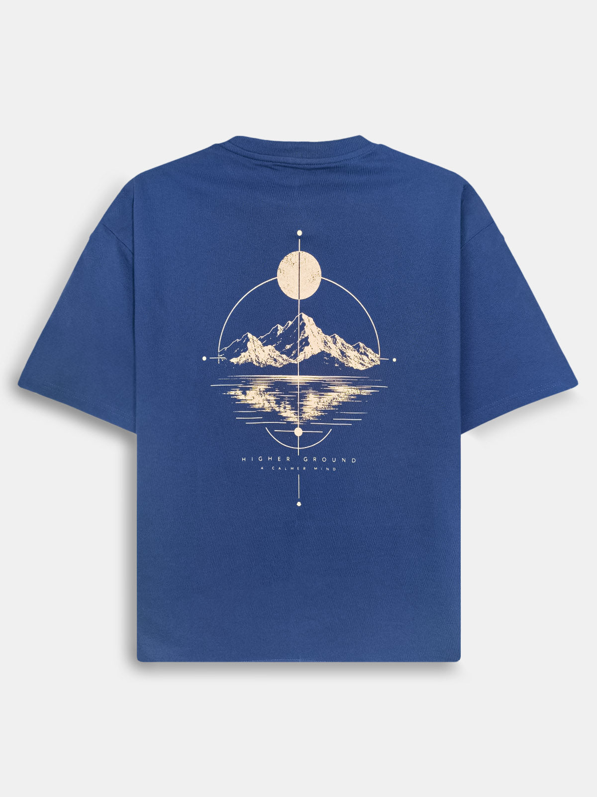 Mens Oversized Fit Navy T-Shirt