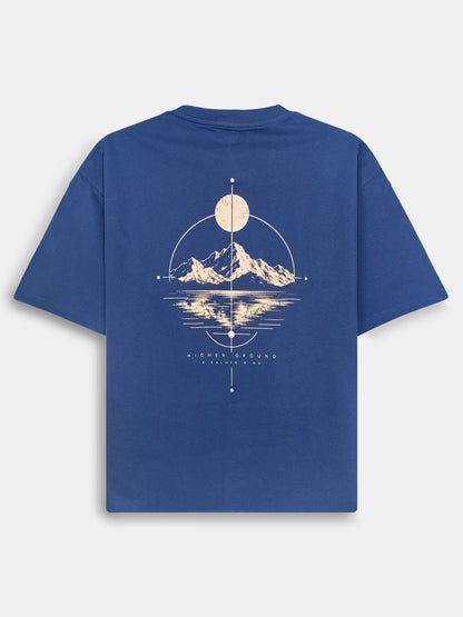 Mens Oversized Fit Navy T-Shirt