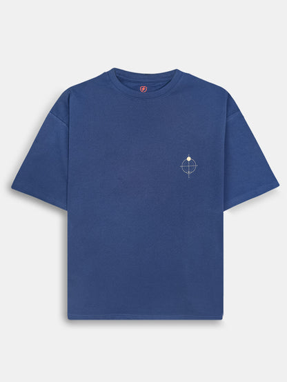 Mens Oversized Fit Navy T-Shirt