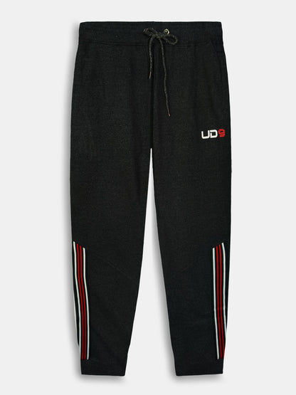 Mens French Terry Joggers Twill Tape Trim