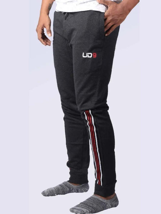 Mens French Terry Joggers Twill Tape Trim