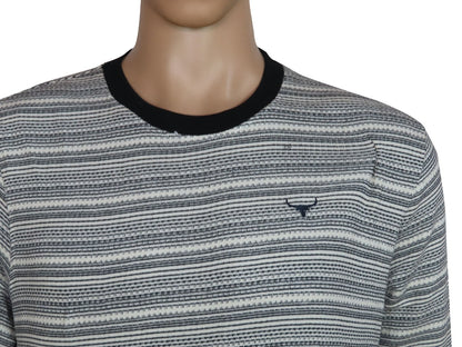 Mens Jacquard Pullover Sweatshirt