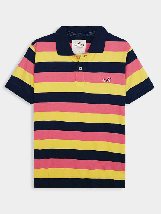 Mens Striped Polos