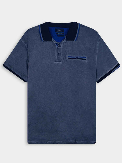 Mens Garment Dyed Stretch Polo
