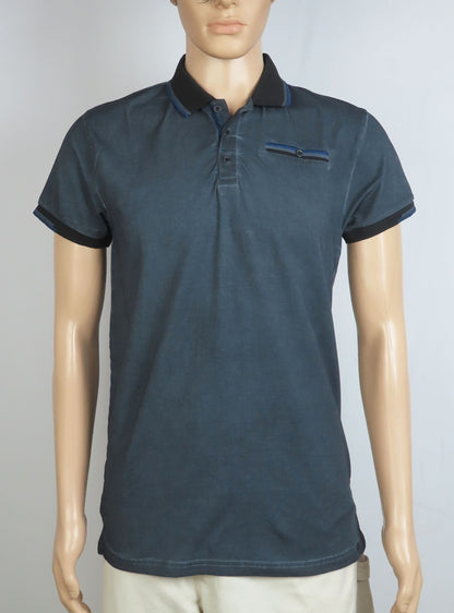 Mens Garment Dyed Stretch Polo