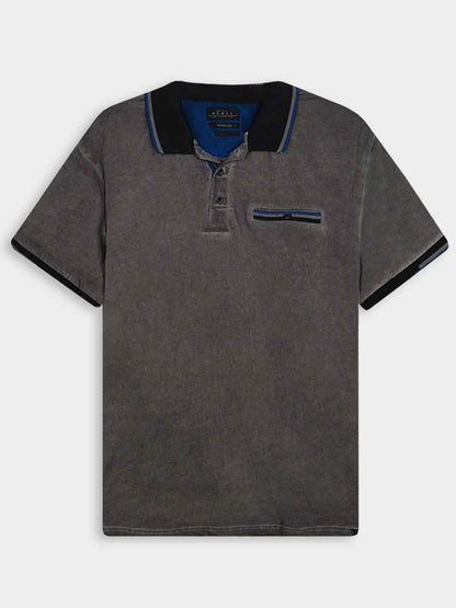 Mens Garment Dyed Stretch Polo