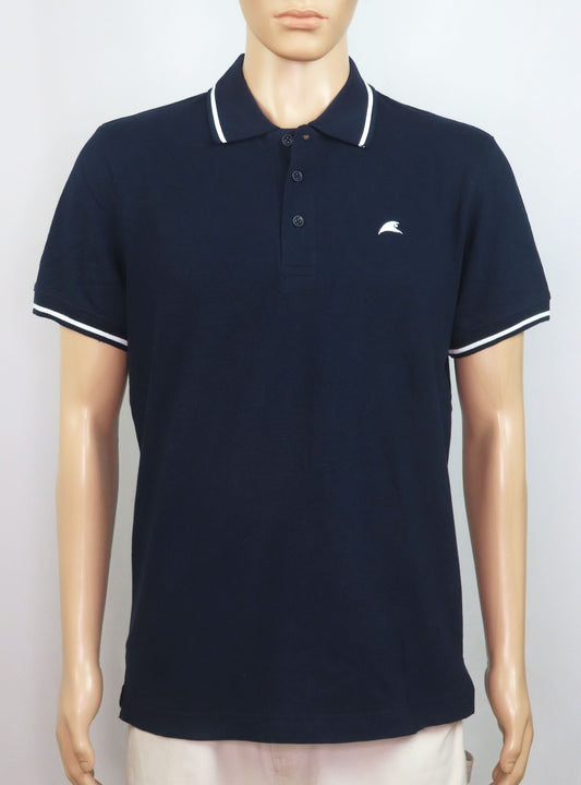 bpc Mens Short Sleeve Polo Navy