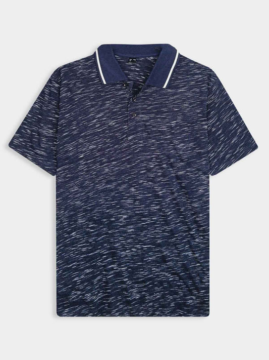 Mens Slub Knit Polo